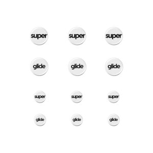 Superglide2 (Type-C) �}�E�X�\�[�� Universal Dot 6mm + 9mm (12pcs) �}�E�X�t�B�[�g ( �����K���X�f�� ���E���h�G�b�a���H ���ϋv �ᖀ�C Super Smooth )