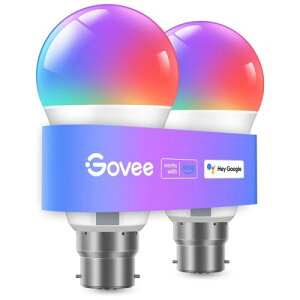 Govee �X�}�[�g�d���AWiFi & Bluetooth �F���ς��d���A���y�����A1600 ���F�� DIY �J���[ RGBWW �J���[�d���AAlexa�AGoogle �A�V�X�^���g �z�[�� �A�v���œ���A800 ���[�����A2 �p�b�N