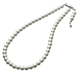 背中のファスナー 一人でラクラク上げ下げ 軽量タイプ 肩に負担がかかりにくい ファスナーらくらくパール調ネックレス