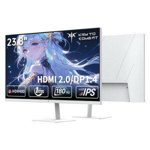 KEY TO COMBAT 23.8 �C���` �Q�[�~���O���j�^�[ (190Hz OC/180Hz/FHD/1ms/Fast IPS/HDR400/FreeSync&G-Sync�Ή�) �`���g���� HDMI2.0×2+DP1.4×1 sRGB133% 400nit �x�[�����X�i�z���C�g�j �O KTC ���j�^�[ H24F8