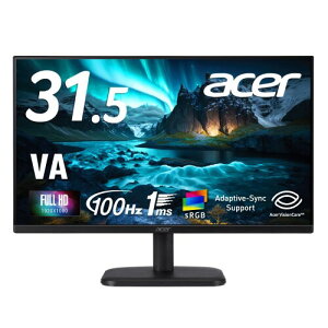 Acer ���j�^�[ 31.5�C���` �t��HD �L����p VA ����� 100Hz 1ms�iVRB�j sRGB 99% AdaptiveSync �u���[���C�g�ጸ HDMI 1.4 DisplayPort v1.2 �~�jD-Sub 15�s�� 6���J���[���� Acer Display Widget VESA�}�E���g EK321QHbip