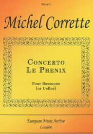 ミシェル・コレット : 協奏曲 不死鳥 (ファゴット四重奏、ピアノ) ヨーロピアン・アメリカン出版