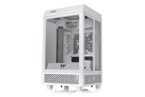 Thermaltake The Tower 100 Snow Edition �~�j�^���[PC�P�[�X 3�ʋ����K���X�p�l������ CA-1R3-00S6WN-00 CS8081