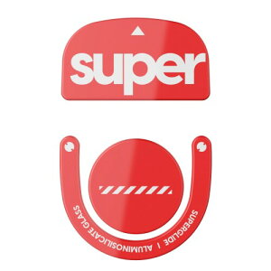 Superglide2(Type C) �}�E�X�\�[�� for Logicool G PRO X SUPERLIGHT 2 �}�E�X�t�B�[�g ( �����K���X�f�� ���E���h�G�b�a���H ���ϋv �ᖀ�C Super Smooth ) - Red