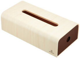 ヤマト工芸 ティッシュボックス 「ソフトパック用ティッシュケース」 ブラウン YK15-107