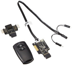 Silver Stone SilverStone 2.4GHz���C�����X POWER/Reset�����[�g�X�C�b�` ����USB9�s���w�b�_�ڑ� SST-ES02-USB