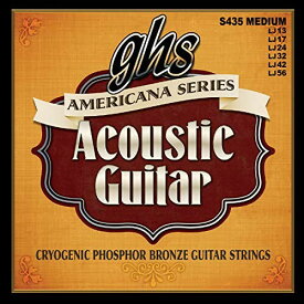 ghs アコースティックギター弦 Americana Series Acoustic アメリカーナ・シリーズ ミディアム S435 13-56