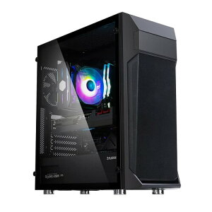 ZALMAN Z1 Plus �~�h���^���[PC�P�[�X �����K���X CS8251 �u���b�N