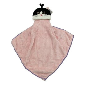 ブルーミング中西 まるで猫？ ニャンこれ ループタオル ハチワレ ループ付き 掛けられる かわいい ネコグッズ プレゼント ギフト