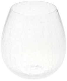 廣田硝子(Hirota Glass) タンブラー 透明 300ml 花蕾 貫入 KARA-22