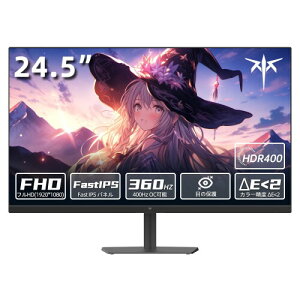 KEY TO COMBAT 24.5�C���`�Q�[�~���O���j�^�[ Fast IPS FHD 360Hz (400Hz OC�\)1ms(MPRT) HDR400 400cd/m? (HDMI 2.0×2+DP1.4×2+USB2.0 �jsRGB128%�F��{�����[���E��u���[���C�g�E�t���b�J�[�t���[)Adaptive Sync �`��
