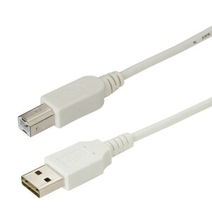 PLANEX ���킸�}���� THE FLIPPER USB�P�[�u�� A(�I�X) to B(�I�X) ��3m UFC-AB-3-WH