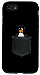 iPhone SE (2020) / 7 / 8 Linux Tux In A Pocket �|�P�b�g�̒���Linux�^�b�N�X�ʔ����y���M��SysadminIT�Ǘ��� �X�}�z�P�[�X