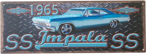 �m�H���f�� �n�A���e�B�[�N���^���v���[�g �m1965 Chevrolet Impala SS�n�A�����J���G�� 1965 Chevrolet Impala SS W36 x H13 cm HLHT24680B