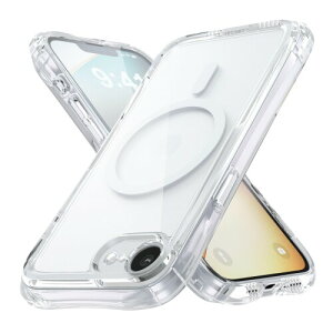 �G���R�� iPhone 17e/16e �P�[�X �J�o�[ ZEROSHOCK �ϏՌ� �Ռ��z�� Magsafe�Ή� 4�p�o���p�[ �O���b�v���̂���J�[�u���C�� �J���������Y�ی�݌v ���C�����X�[�d�Ή� �N���A PMWA26SZELKMCR