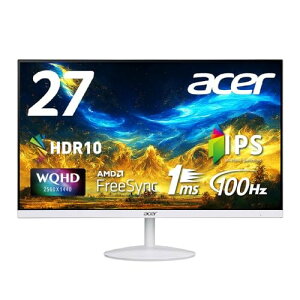 Acer j^[ SA272UEwmiipx 27C` IPS  WQHD 2560×1440 100Hz 1ms(VRB) HDMI2.0 HDR10 Xs[J[ wbhz[q AMD FreeSync zCg