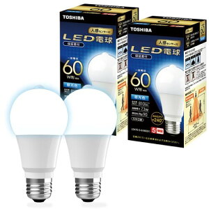 TOSHIBA(����) LED�d�� E26 A�` 60W���� �L�z�� �����F 2P ���S�ۏ� LDA7D-D-G/M60V1EP2