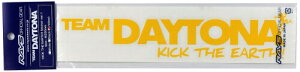 ���C�Y(Rays) TEAM DAYTONA KICK THE EARTH �X�e�b�J�[ No,31 W250mm×H50mm �C�G���[ 740402100000YL
