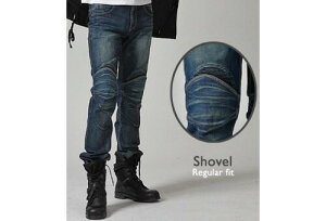 uglyBROS(AOuX) MOTOPANTS SHOVEL Blue Denim 32 UB0003BL3 oCNpc
