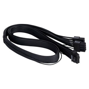 SilverStone Technology PP14-EPS75 �f���A�� EPS 8�s�� (PSU) - 12+4�s�� (GPU) 12VHPWR PCIe Gen5 �P�[�u�� Silverstone ��3���� PSU�p - ����75cm (29.5�C���`) SST-PP14-EPS75