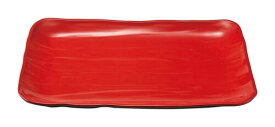 福井クラフト ABS 長角 大宝 盛皿 尺0寸 赤 二度塗り 46201300