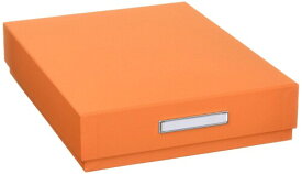 お道具箱 内寸 220×290×60mm (オレンジ × アルファベット) 収納ボックス 大きめ B5 サイズ