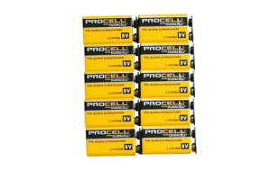 �f�����Z��(Duracell) PROCELL�v���Z�� 9V�d�r �G�t�F�N�^�[/�y��p�A���J���d�r 10�Z�b�g DP-9V-10pcs