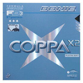 DONIC(ドニック) 卓球 コッパ X2 裏ソフトラバー ブラック MAX AL053