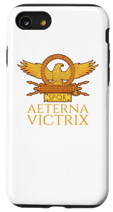 iPhone SE (2020) / 7 / 8 Ancient Roman Legion Eagle - Aeterna Victrix - Latin Quote �X�}�z�P�[�X