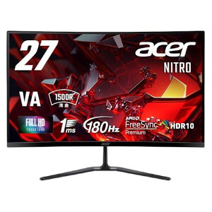 Acer Nitro p Q[~Oj^[ 27C` tHD VA  180Hz 1ms NTSC 72% AMD FreeSync Premium HDR10 VRB HDMI 2.0 DisplayPort 1.4 wbhz[qEXs[J[񓋍 ED270RS3biip