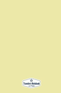 Travelers Notebook: Pale Yellow, 120 Pages, Blank Page Notebook (5.25 x 8 inches)