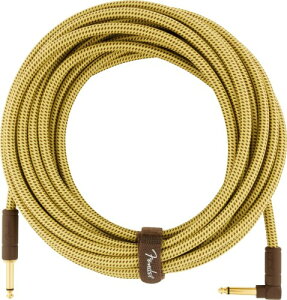 Fender �V�[���h�P�[�u�� Deluxe Series Instrument Cable, Straight/Angle, 25', Tweed 08