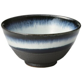 山下工芸 飯碗 陶器 [ファイ]12.3×6.2cm ゴス流し貫入 茶碗 大