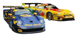 �g�C�C�[�X�g (Toy East) Sparky × Tiny 1/64 Porsche 911 GT1 Blue Coral & 1997 D ROHR 2��Z�b�g �����i YCOMBO64017