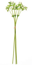 アスカ商会(Asca) 造花 ヒペリカムバンチ ホワイト 全長:約36cm、実:約1cm 1束(3本組) A-47982-001