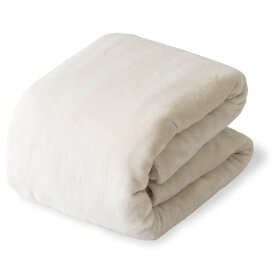 アクア(AQUA) mofua 毛布 シングル ロングサイズ 冬用 ブランケット モフア マイクロファイバー ベージュ あったか もふもふ 洗える 乾きやすい 51000105