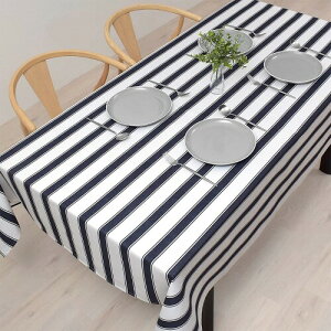 �X�^�C���f�R�[��(STYLE Decor) �e�[�u���N���X ��100% ������� �����` �k�� 142×210cm �X�^���_�[�h �V���v�� �X�g���C�v �l�C�r�[ W4701420