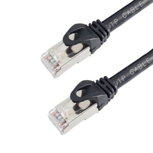 KC SECURITY 5m ���O�pLAN�P�[�u�� CAT6A (�u���b�N)���O���ϋv(�J�e�S��6A) PE(�|���G�`����) 2�d�핢 STP�V�[���h ���S�̍����u�����h�i ���O�p PoE�J������PC��LAN�ʐM�P�[�u���� ���O�� �ό�