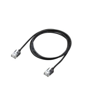 �G���R�� LAN�P�[�u�� CAT6A 1m �X�[�p�[�X���� �u���b�N ECLD-GPASSBK1