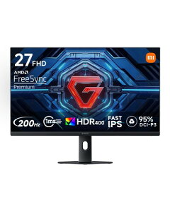 Xiaomi �Q�[�~���O���j�^�[ G27i 2026 | �f�B�X�v���C 27�C���` 200Hz 1ms FreeSync Premium/Fast IPS/DisplayPort �p�x���� �u���[���C�g VESA�}�E���g�Ή�