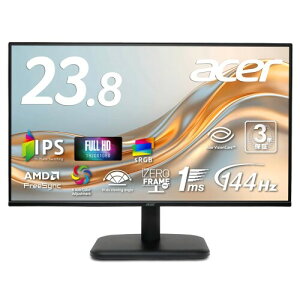 Acer ���j�^�[ 23.8�C���` IPS �t��HD 144Hz 1ms(VRB) ����� sRGB 99% AMD FreeSync �u���[���C�g�ጸ �X�s�[�J�[���� �[���t���[�� HDMI 1.4 �~�jD-Sub 15�s�� 6���J���[ �X�^���_�[�h 3�N�ۏ�(�p�l����1�N)