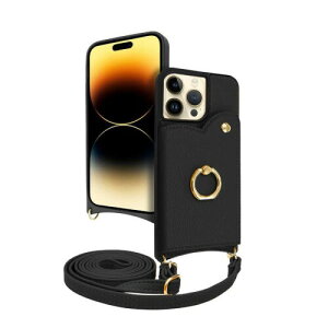 �V�Y�J�E�B�� iPhone 14 Pro Max �p �P�[�X �V�����_�[ �J�o�[ �V�����_�[�X�g���b�v �A�C�t�@���f5 �V�����f�B�[ �t���[�� 1���� �J�t�F�u���b�N
