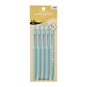 �O�H���M �����{�[���y�� uniball ZENTO �X�^���_�[�h 0.38 ���b�v���u���[ 5�{�p�b�N HUBNZSC385B32