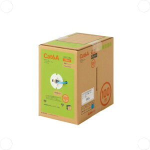 GR LANP[u CAT6A EU RoHSwߏ RlN^ P bNX 100m u[ ECLD-GPALB100RS