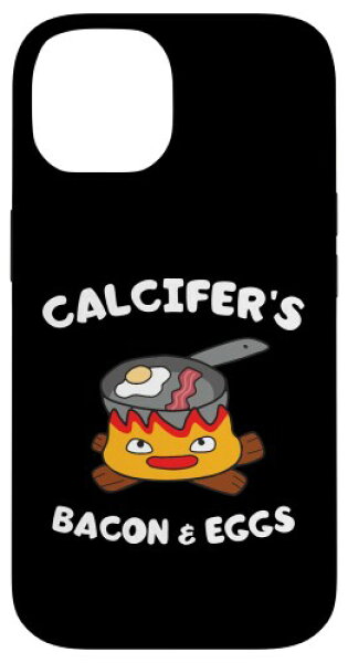 Calcifer's ベーコンとエッグクック - 面白い食べ物愛好家 スマホケース iPhone 14 用