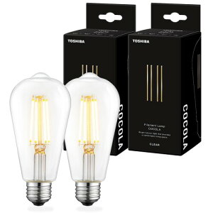TOSHIBA(����) �t�B�������g LED�d�� E26 ST�` 60W���� �N���A ��i����20,000���� ������ �L�z�� �d���F �����Ή� ���S�ۏ� 2P LDF7L22-D-G/DC60V1EP2
