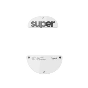 Pulsar Gaming Gears (Pro Series) Superglide(Type C) �}�E�X�\�[�� for JV-X Medium �}�E�X�t�B�[�g ( �����K���X�f�� ���E���h�G�b�a���H ���ϋv �ᖀ�C Super Smooth ) - White