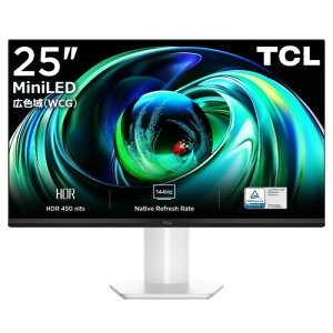 TCL Mini LED j^[ 25C` 25G54 FHD LF t  HFSpl DisplayHDR 450nits/RgXg1300:1/[JfB~O/u[Cgy/ڕی t[X/HDMIP[ut/VESAΉ