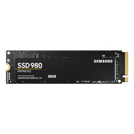 Samsung 980 500GB PCIe Gen 3.0 ×4 NVMe M.2 最大 3,100MB/秒 内蔵 SSD MZ-V8V500B/EC 国内正規保証品