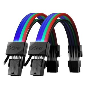 �G�b�N�X�s�[�W�[(XPG) PRIME ARGB EXTENSION CABLE - VGA 8pin�d�������P�[�u�� ( �A�h���b�T�u��RGB LED 12������ ) ARGBEXCABLE-VGA-BKCWW